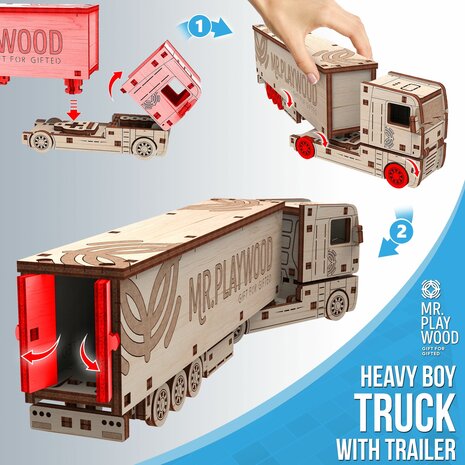  Heavy Boy Truck with Trailer